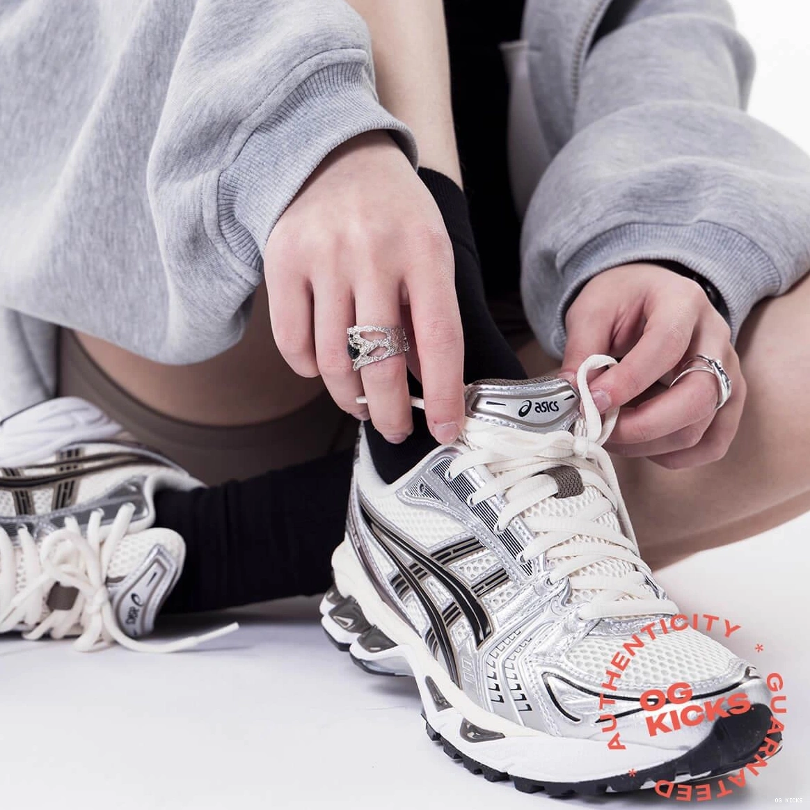 Cream ASICS Metallic Plum Gel-Kayano 14 Black 0729